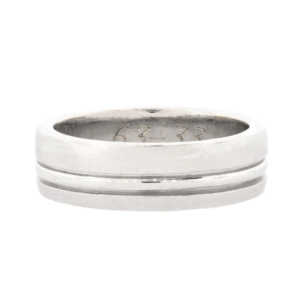 Anillo de boda doble canal