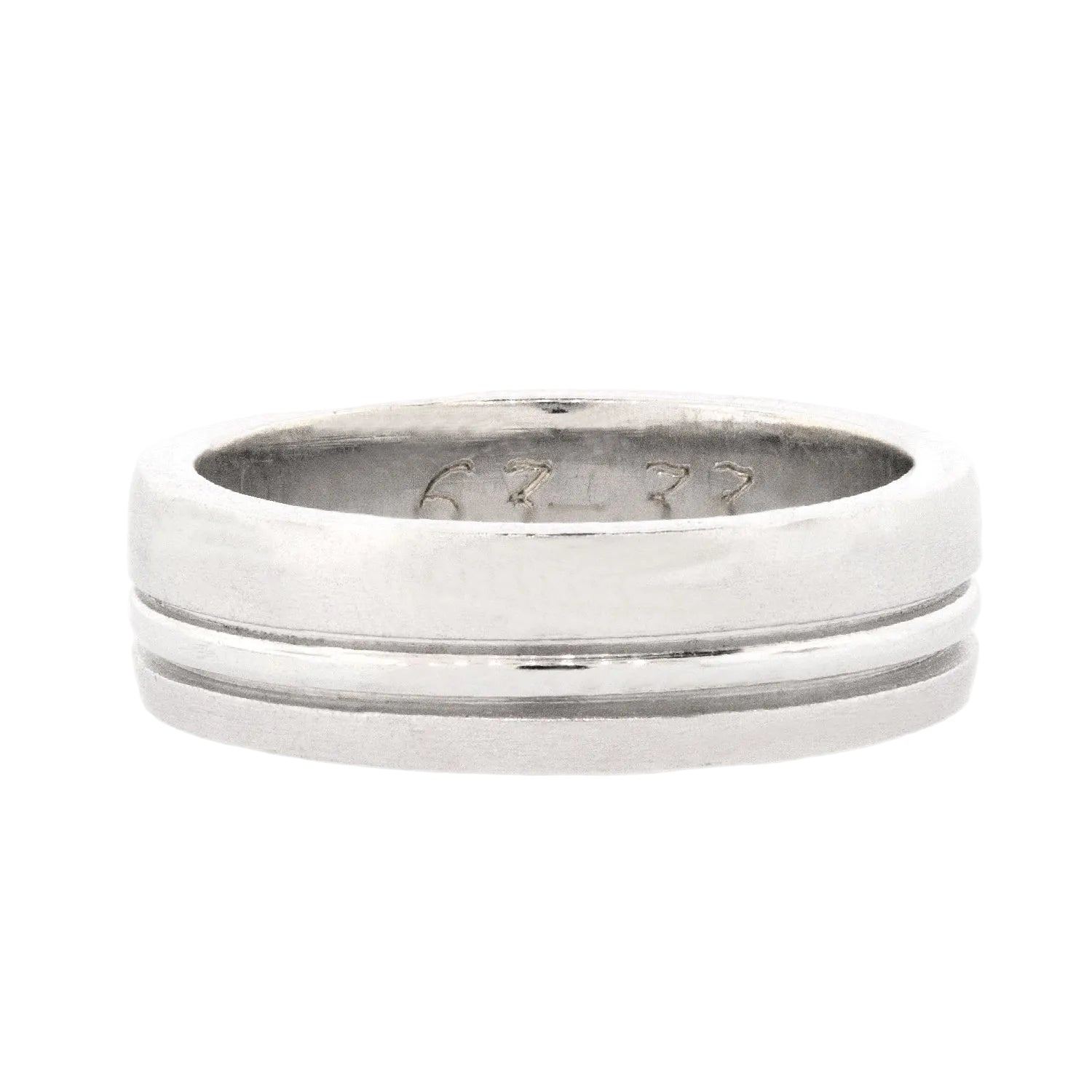 Anillo de boda doble canal
