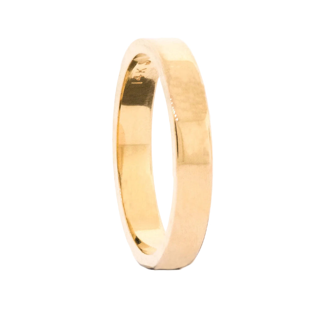 Anillo de boda plano