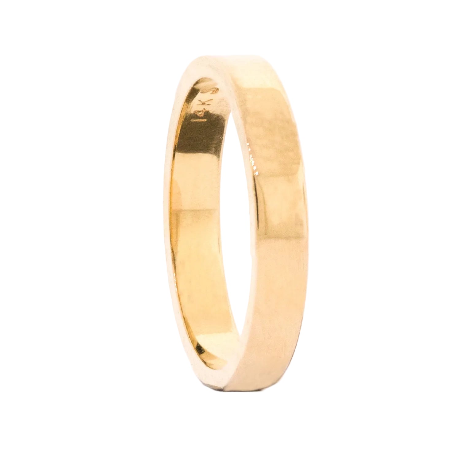 Anillo de boda plano