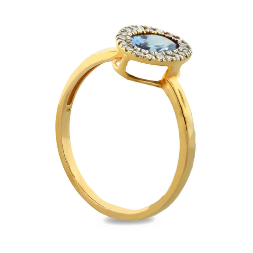 Anillo con tanzanita