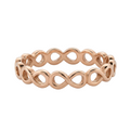 Anillo infinito en oro rosa