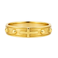 Anillo en oro amarillo con detalle de cruz