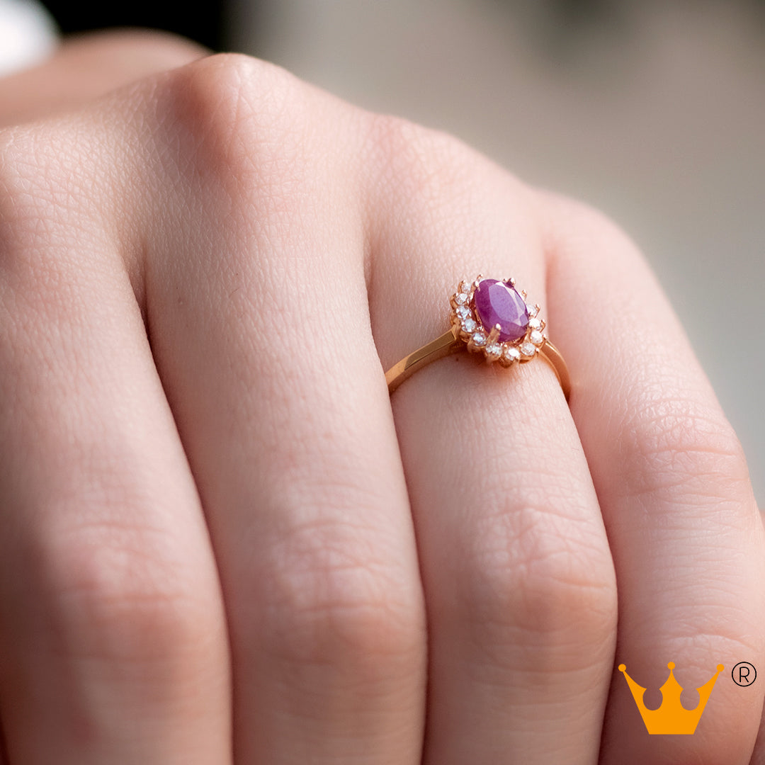 Anillo estilo princesa