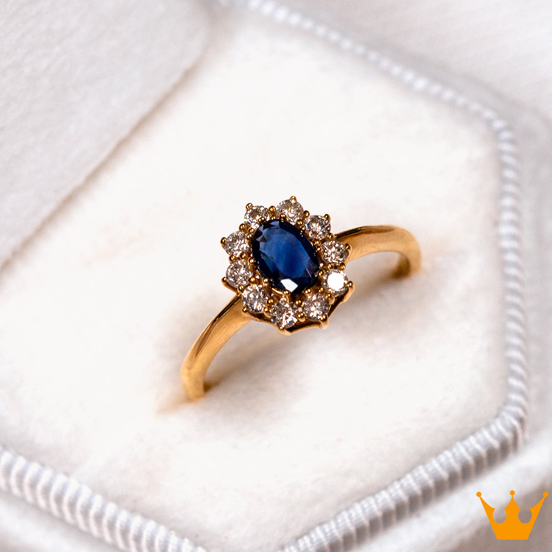 Anillo estilo princesa