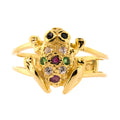 Anillo de rana con piedras