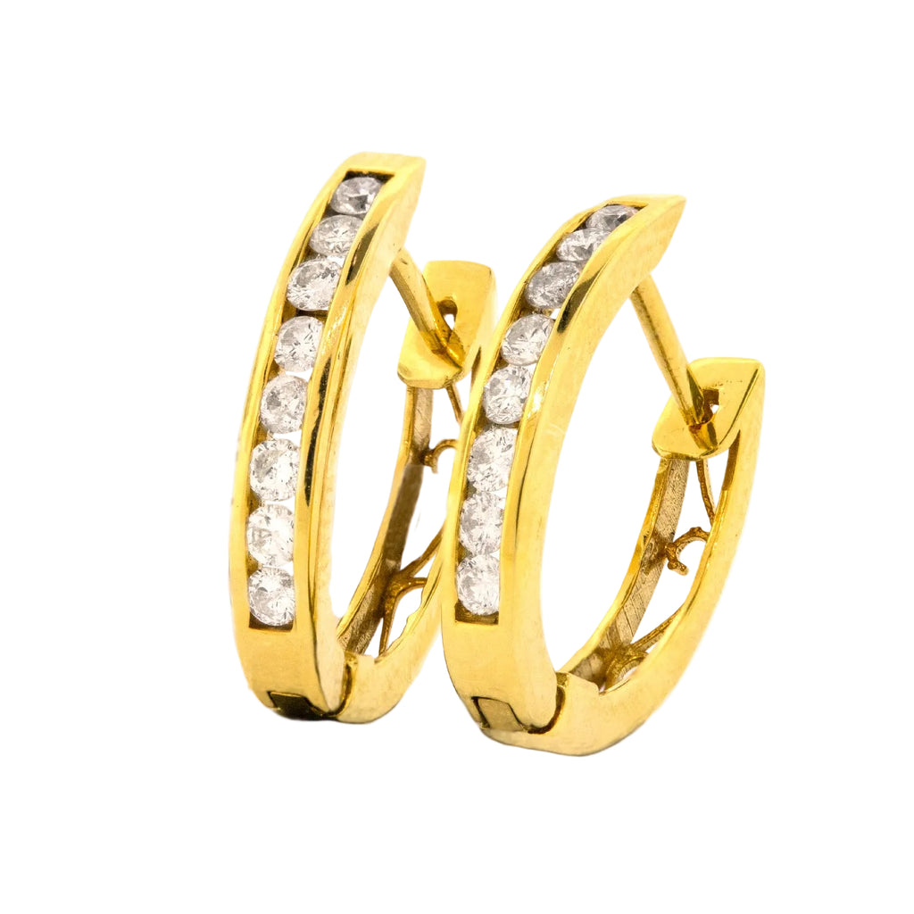 Aretes con diamantes