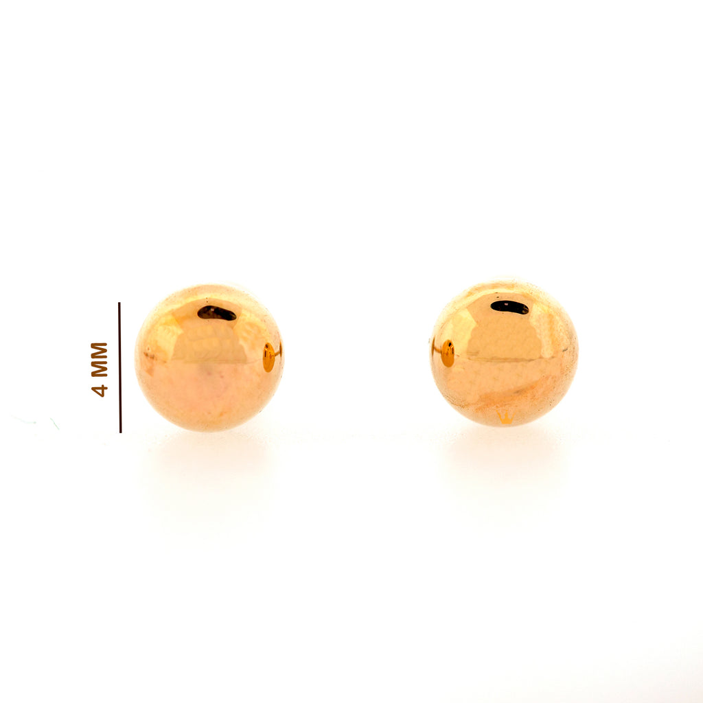 Broqueles de bolita 4 mm