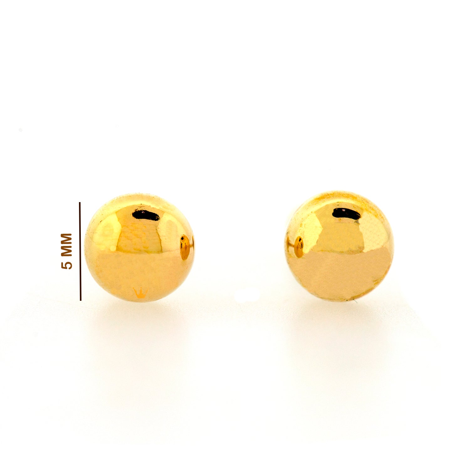 Broqueles de bolita 5 mm