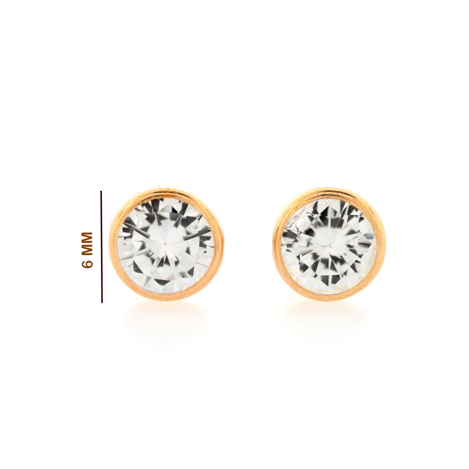 Broqueles de circonia biselada 6 mm
