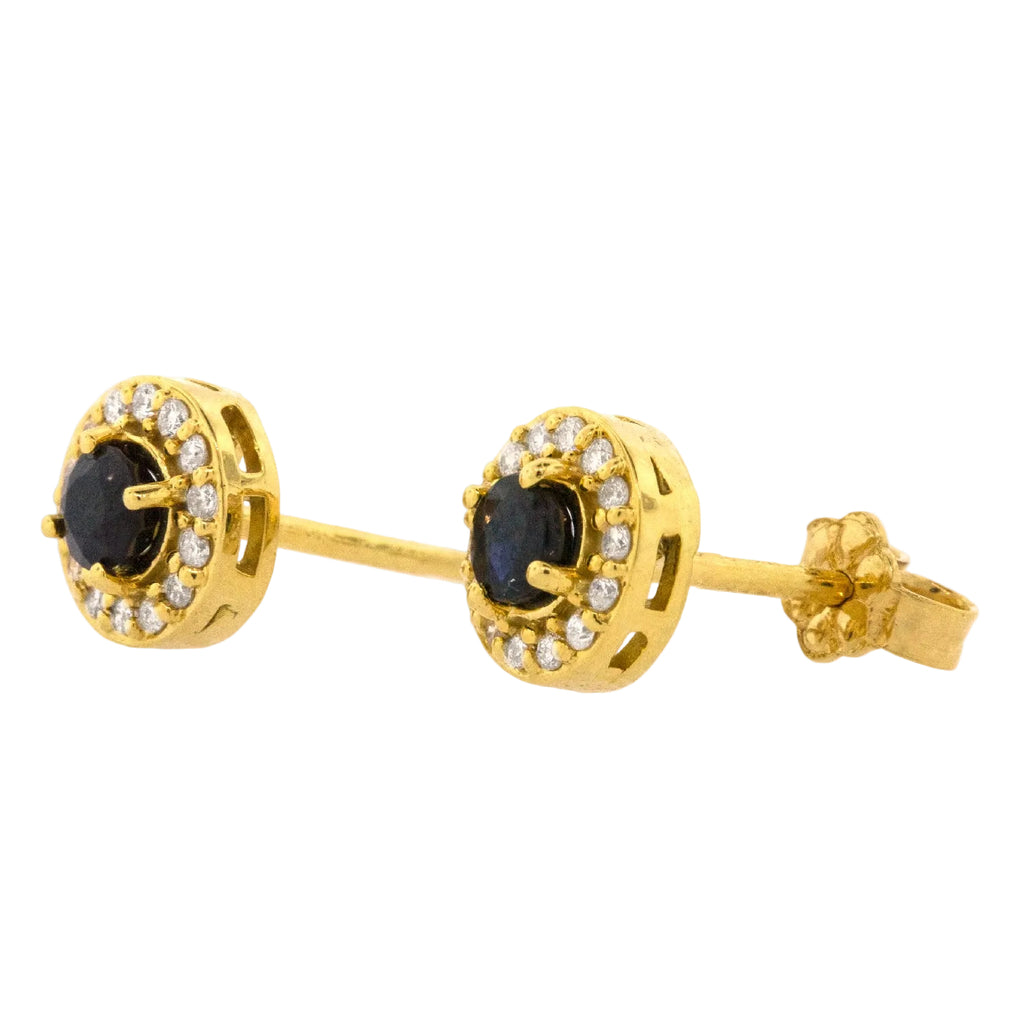 Broqueles de piedras preciosas con diamantes