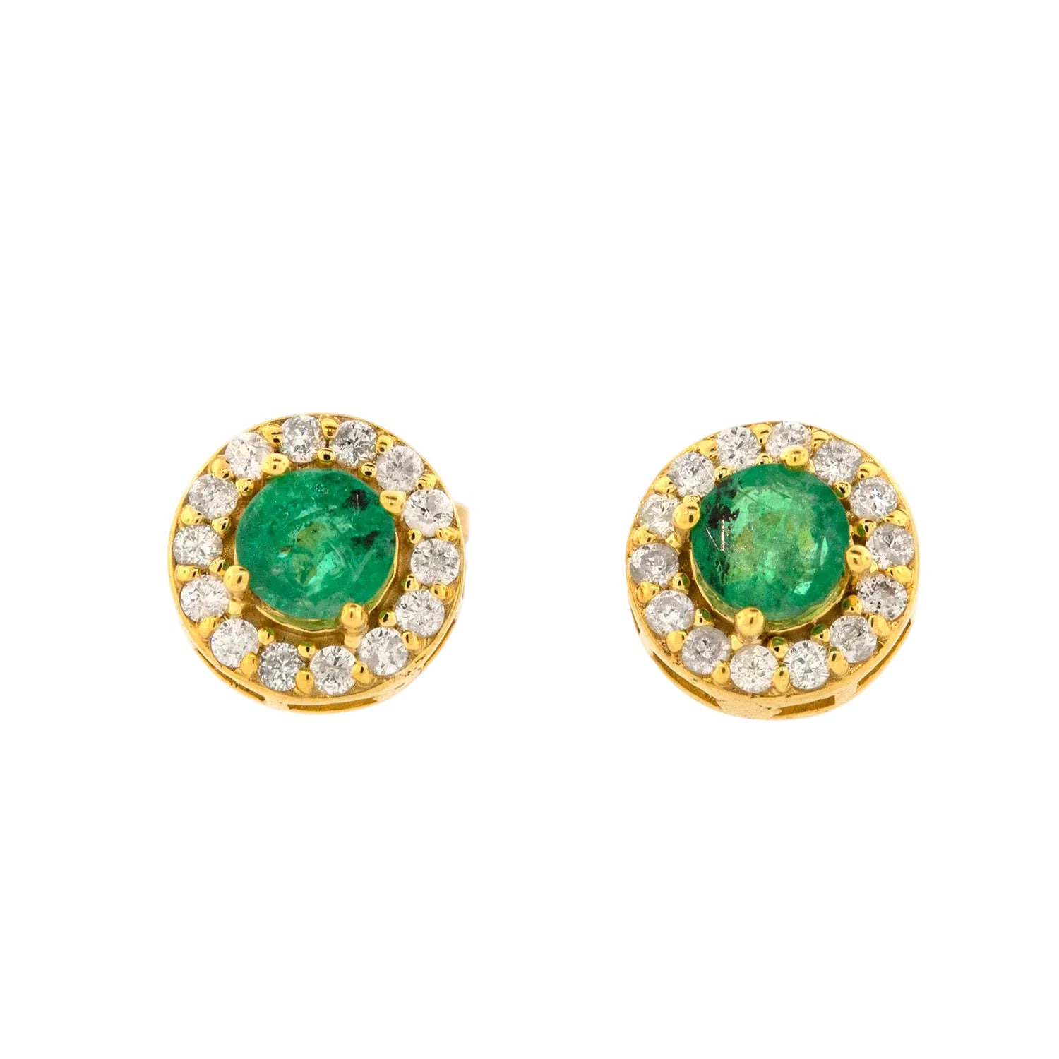 Broqueles de piedras preciosas con diamantes