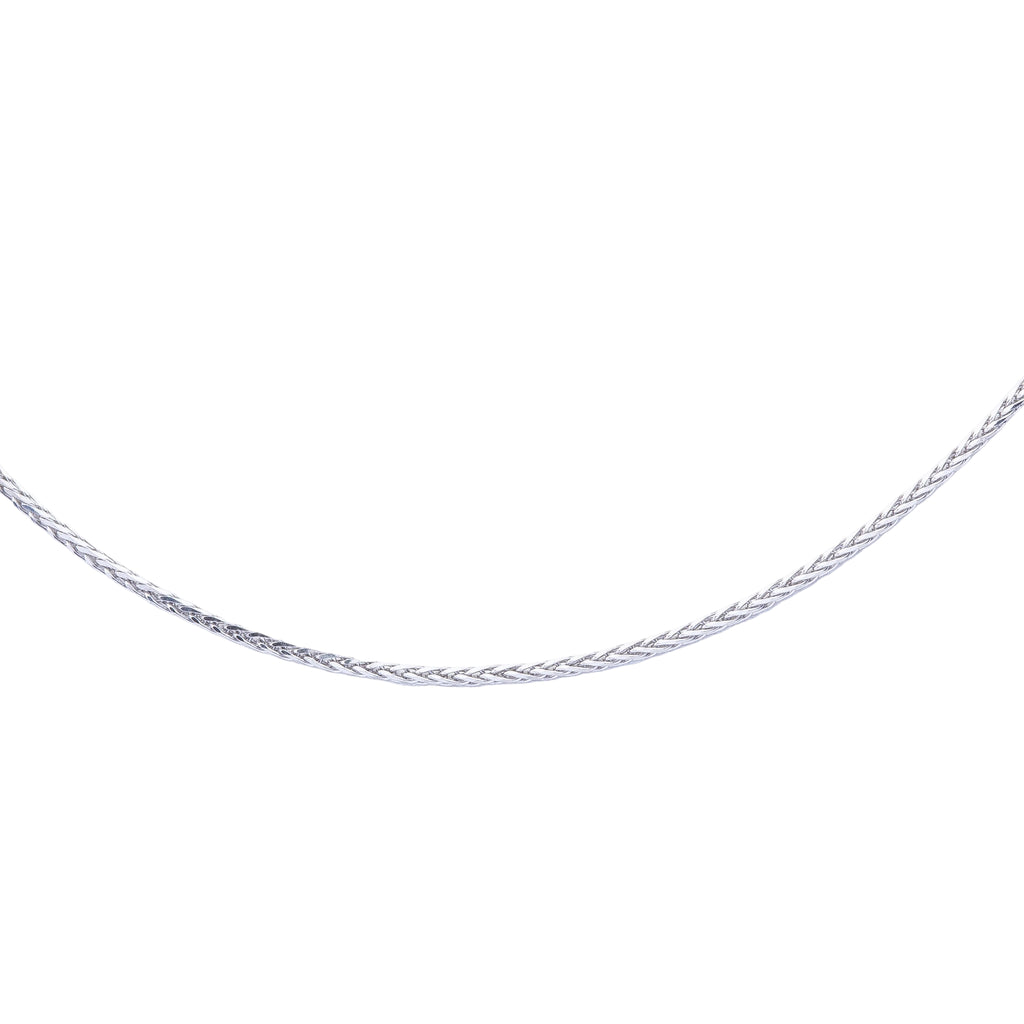 Cadena espiga oro blanco