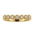 Churumbela en oro amarillo con 7 diamantes