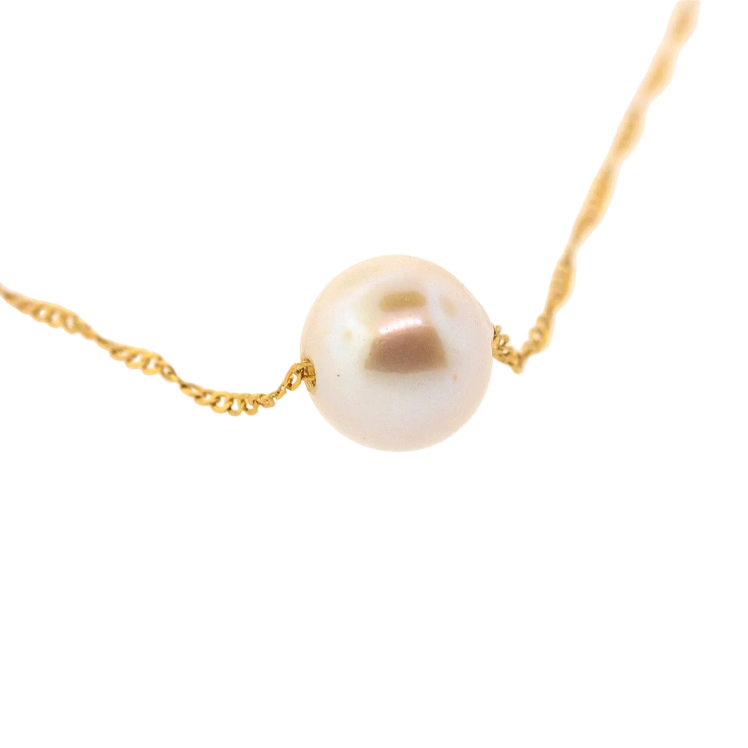 Collar con perla natural