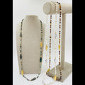 Collar largo de piedras en varios tonos