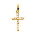 Cruz tradicional con diamantes