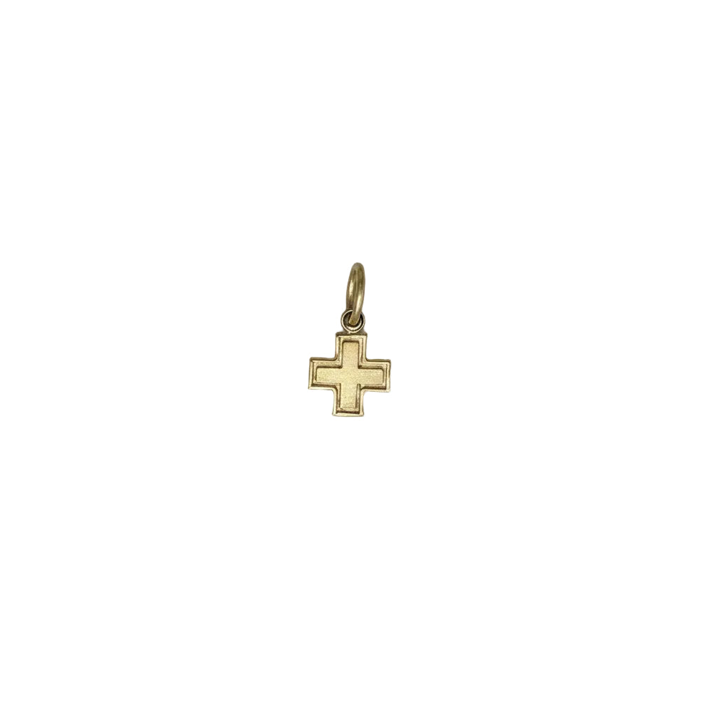 Cruz oro amarillo 14 k