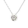 Pendentif con diamante biselado
