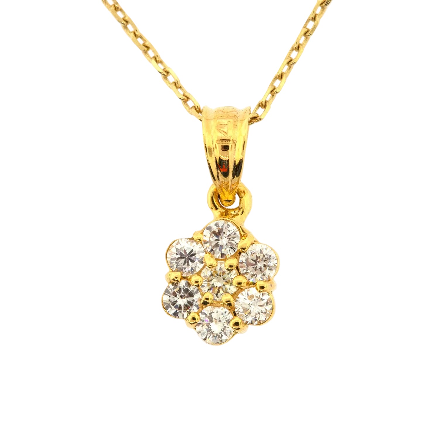 Dije de roseta de diamantes