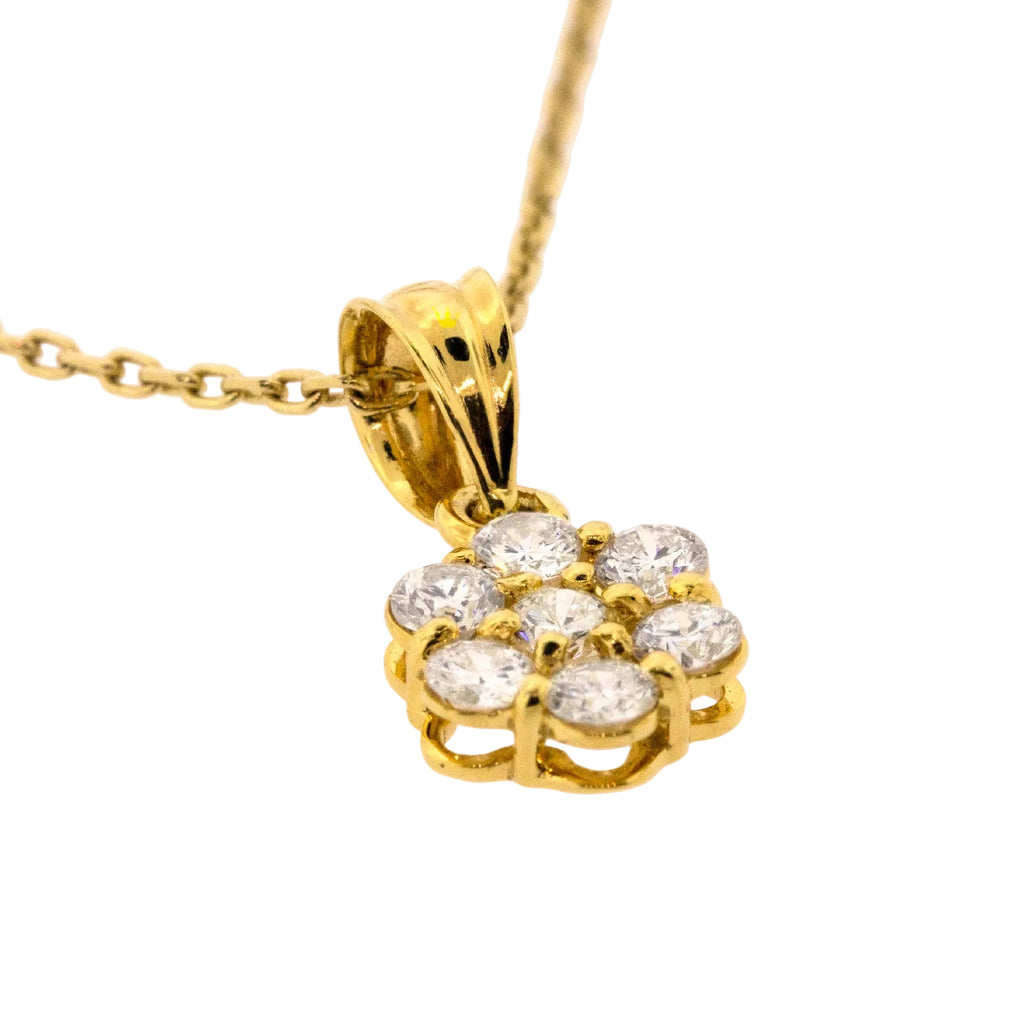 Dije de roseta de diamantes