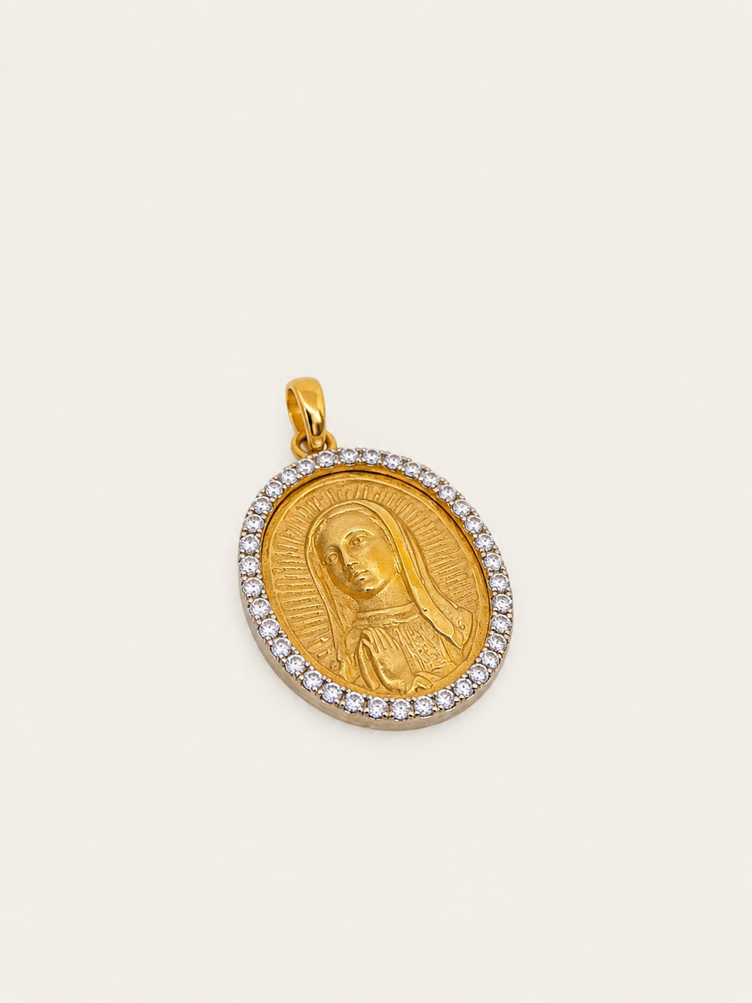 Medalla rostro de la Virgen de Guadalupe
