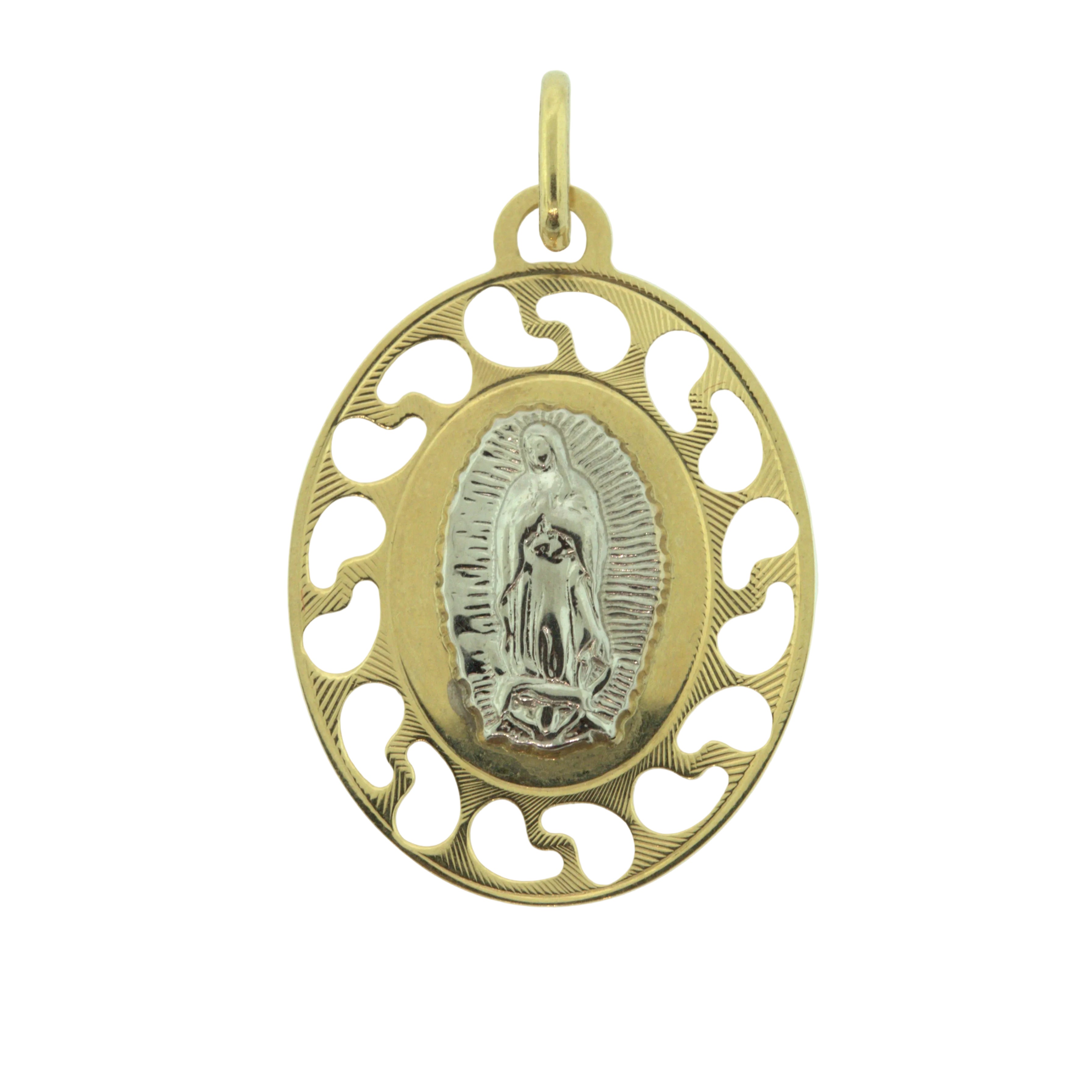 Medalla bicolor de Virgen de Guadalupe