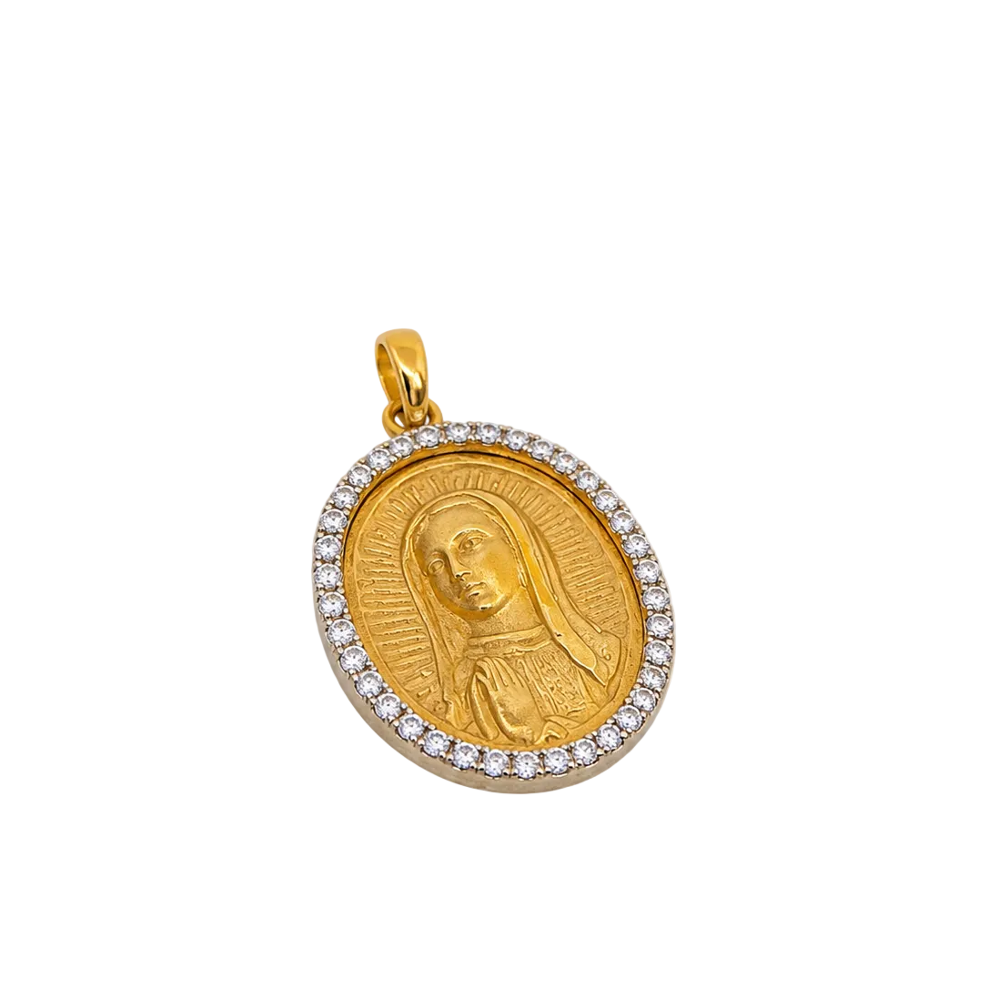 Medalla rostro de la Virgen de Guadalupe