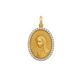 Medalla rostro de la Virgen de Guadalupe