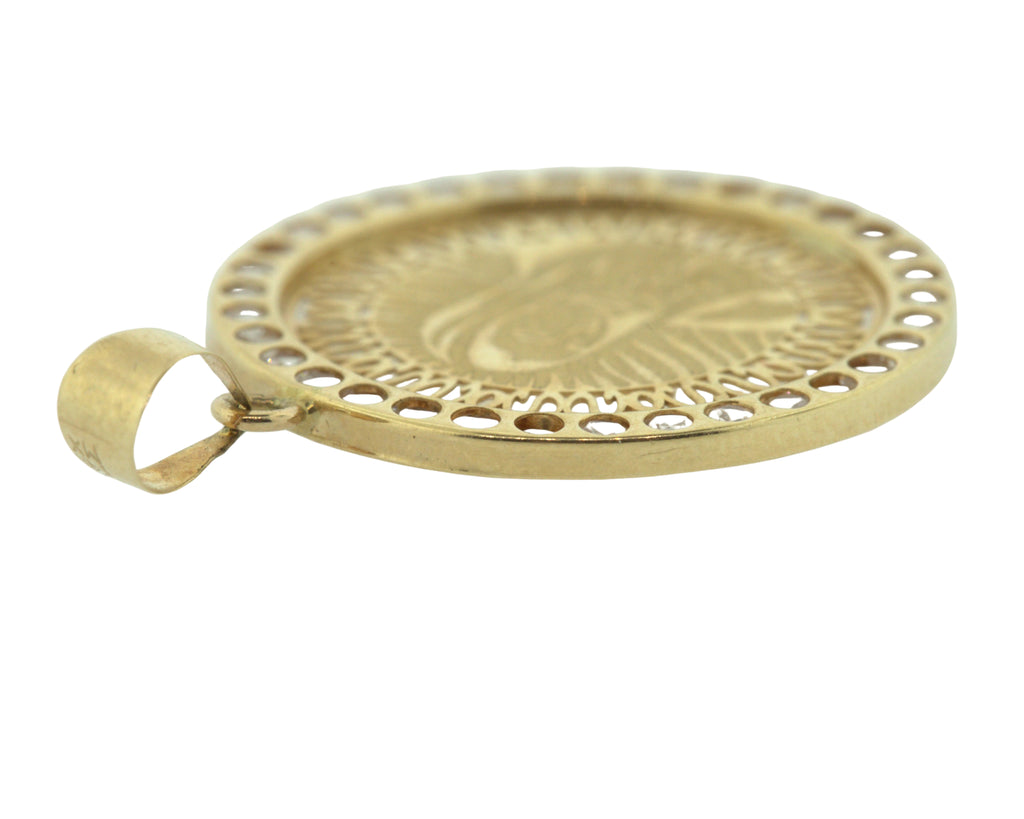 Medalla rostro de la Virgen de Guadalupe