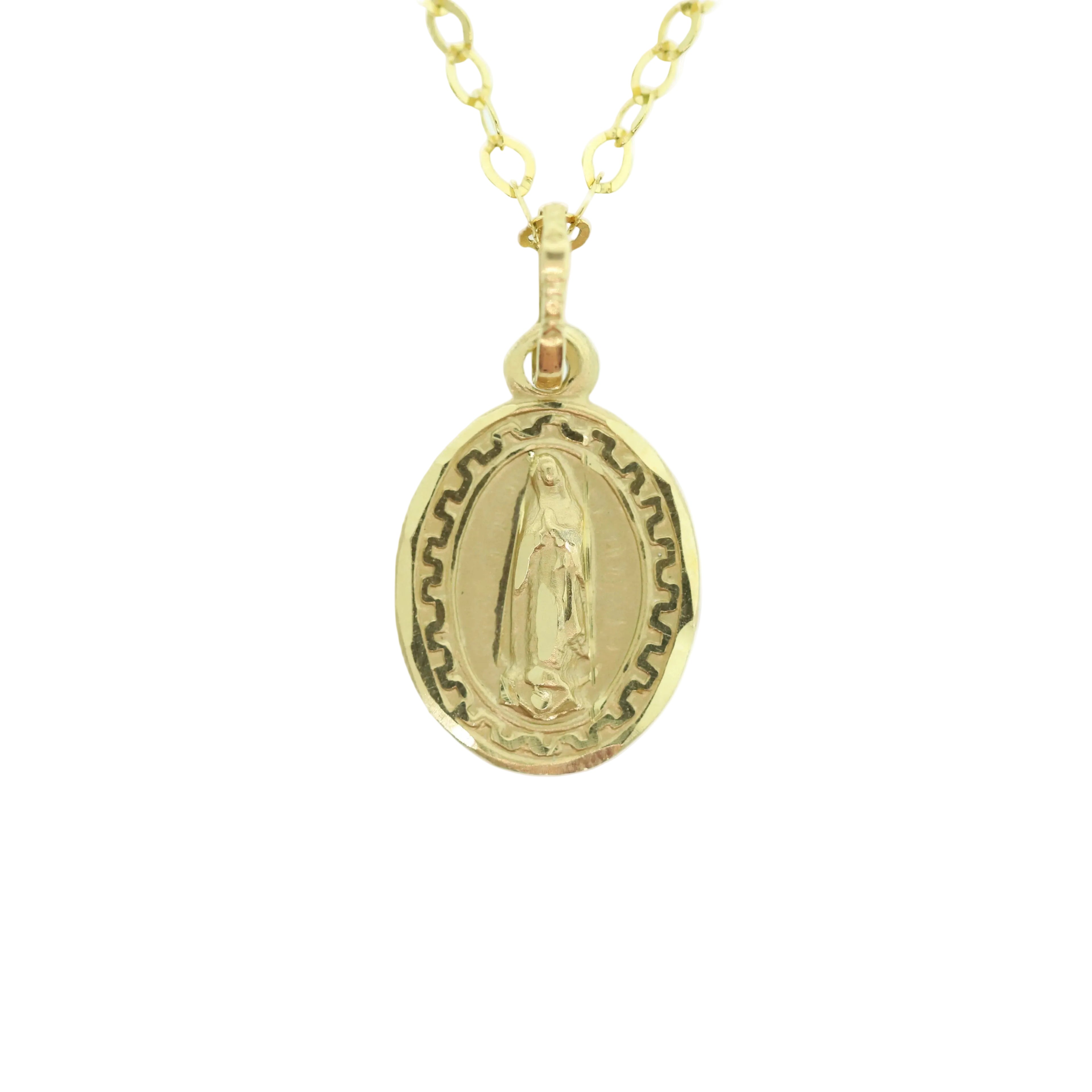 Medalla de la Virgen de Guadalupe con grecas