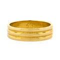 Par de anillos de boda con doble canal