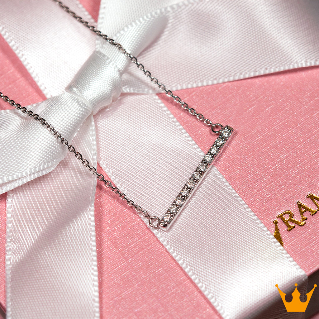 Pendentif barra con diamantes
