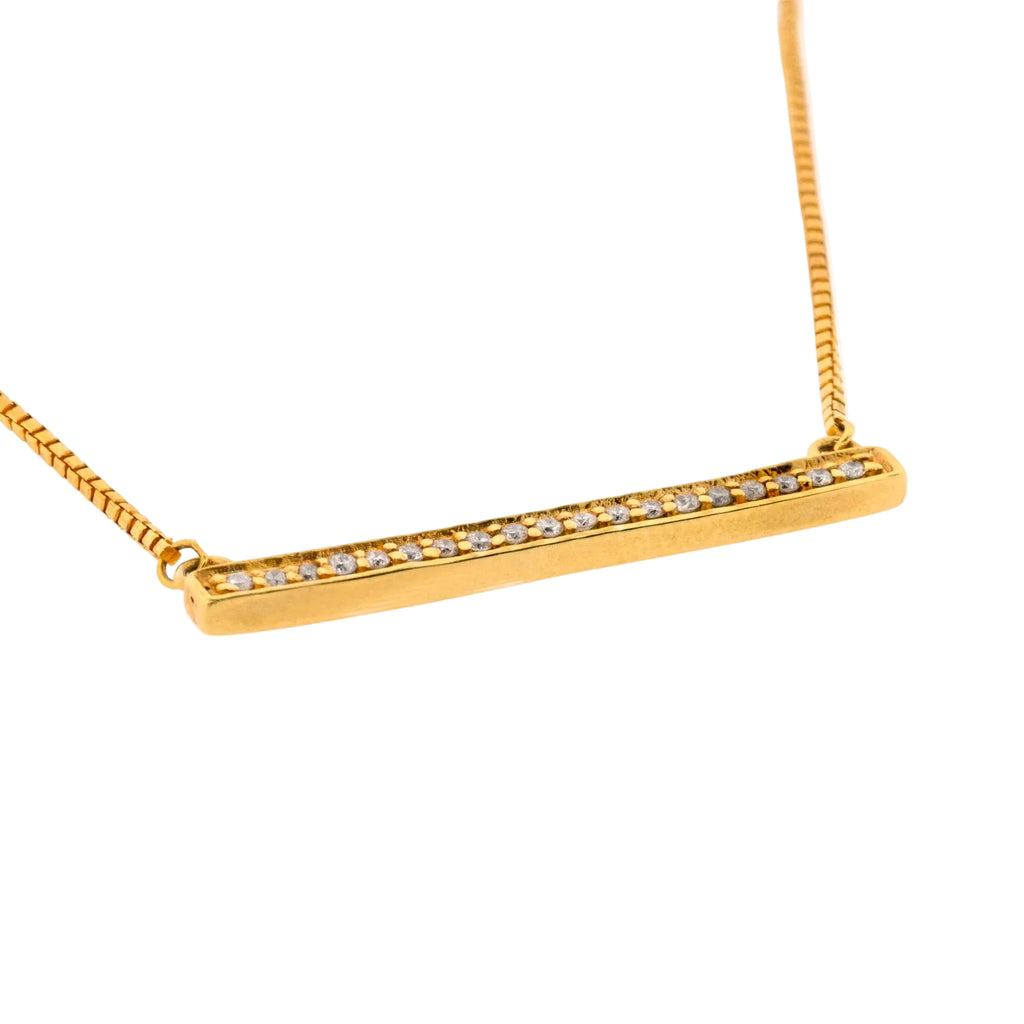 Pendentif barra de diamantes oro amarillo
