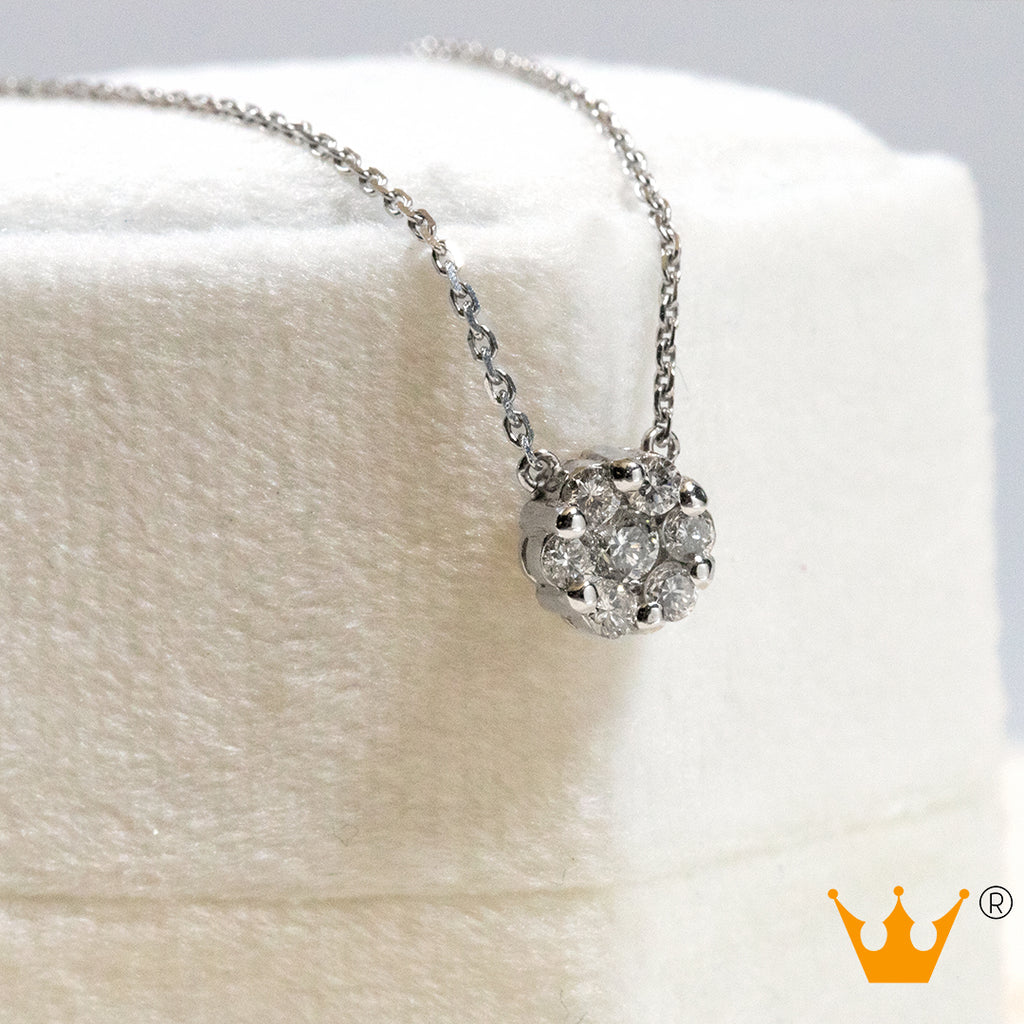 Pendentif de roseta de diamantes