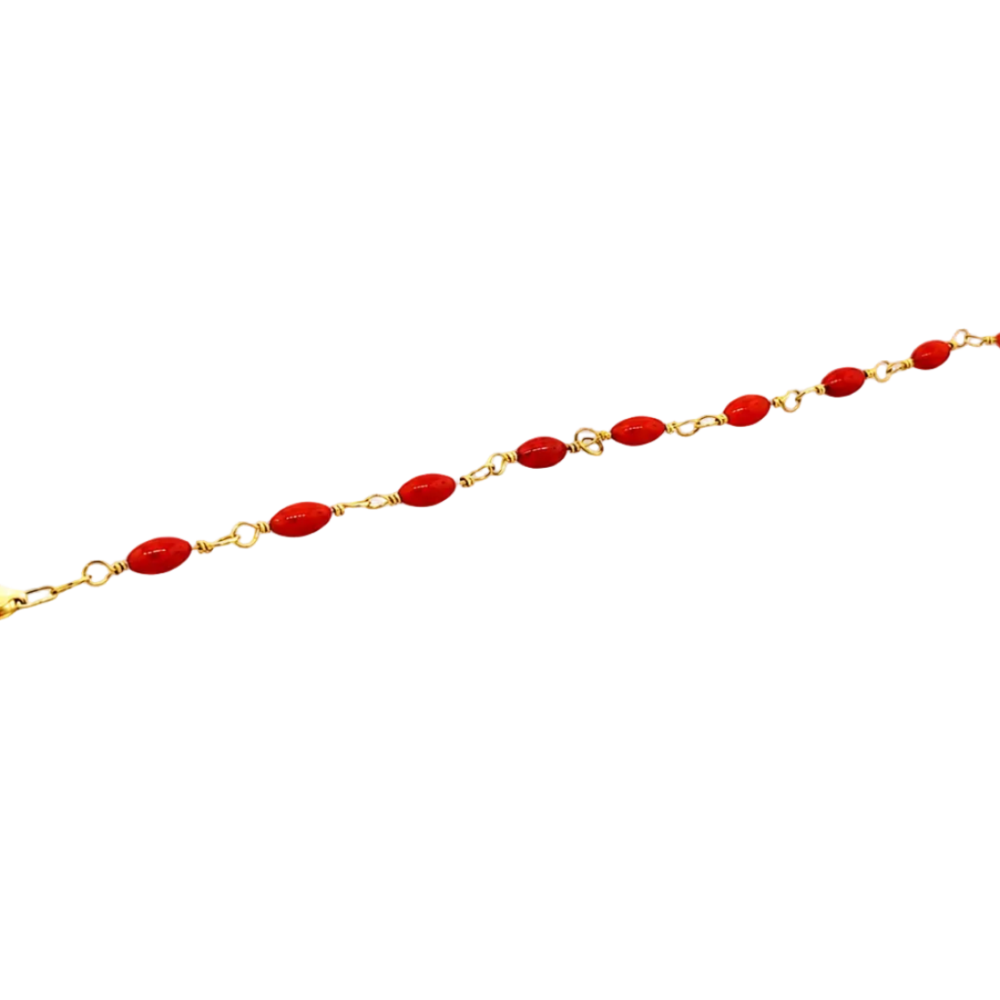 Pulso de corales rojos ovalados