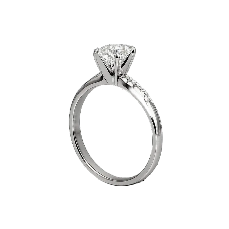 Solitario corte oval