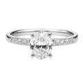 Solitario corte oval