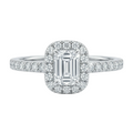 Anillo diamante corte cushion