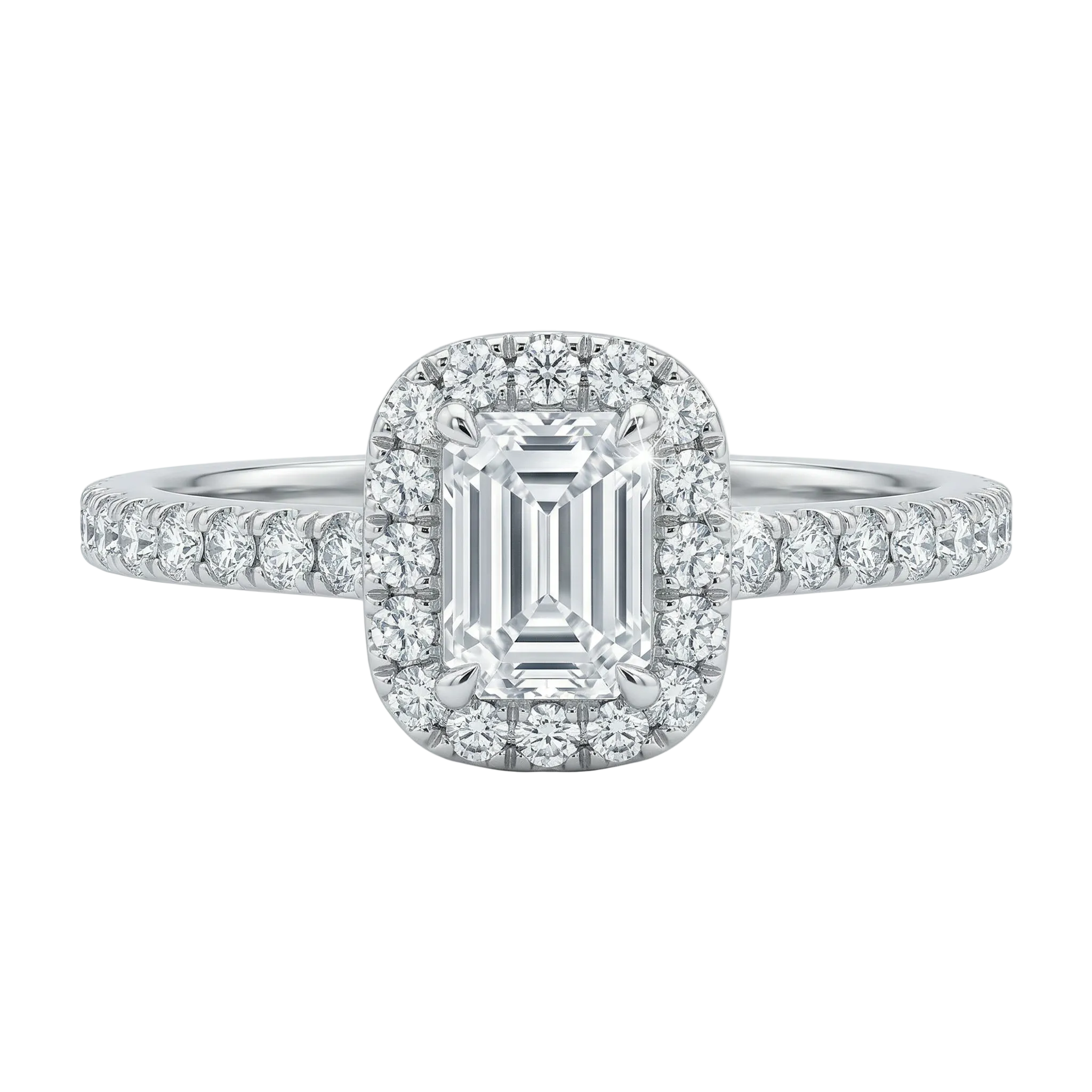 Anillo diamante corte cushion