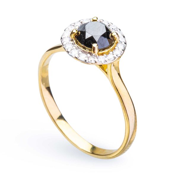 Anillo con diamante negro AN7 - Image 3