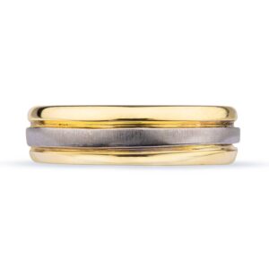 Anillo de boda media caña y acabado AB46