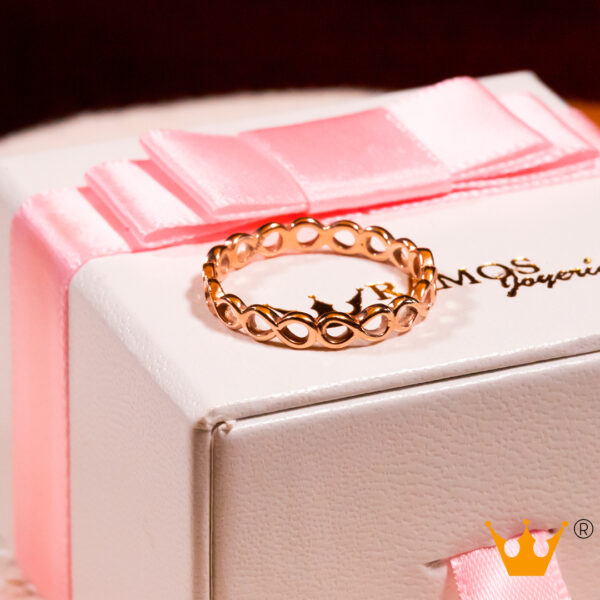 Anillo de infinitos oro rosa ANJ1