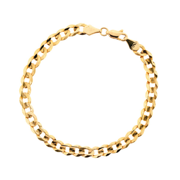 Pulsera de hombre cubana de oro