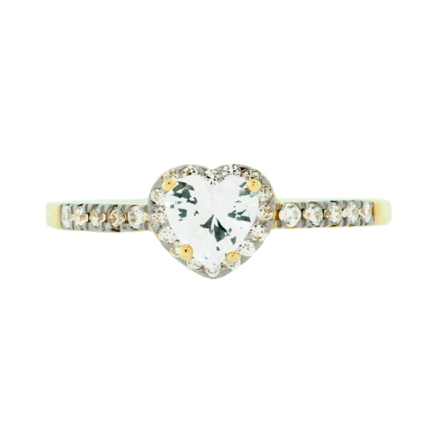 Anillo compromiso corazón