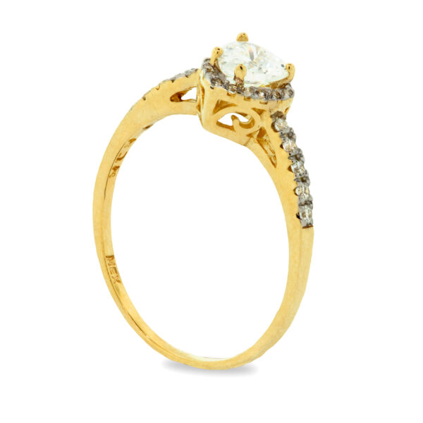 Anillo compromiso corazón