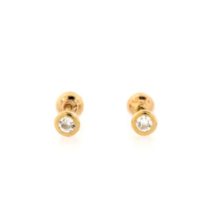 Aretes de oro para niña o bebe