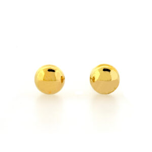 aretes de oro bolita para bebe