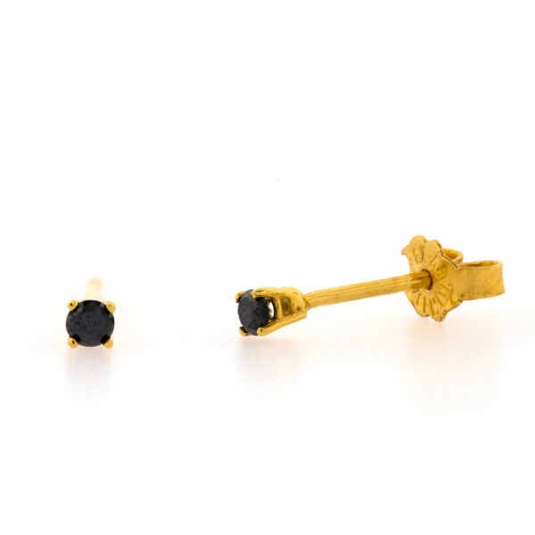 Broqueles con diamante negro BB16 - Image 3