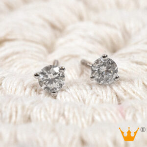 aretes con diamantes